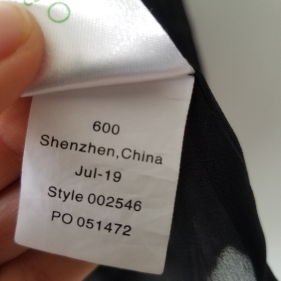 Lilly Pulitzer Olenna Silk Metallic Black Top XS - Picture 10 of 12